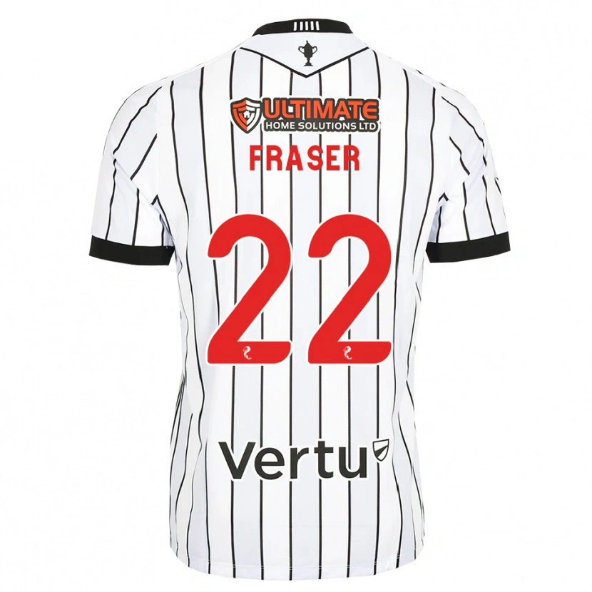 Danxen Criança Camisola Marcus Fraser #22 Branco Preto Vermelho Principal 2026/27 Camisa Brasil