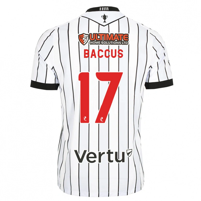 Danxen Criança Camisola Keanu Baccus #17 Branco Preto Vermelho Principal 2026/27 Camisa Brasil