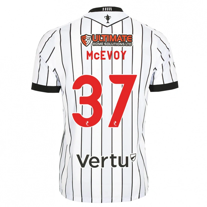 Danxen Criança Camisola Carrick Mcevoy #37 Branco Preto Vermelho Principal 2026/27 Camisa Brasil