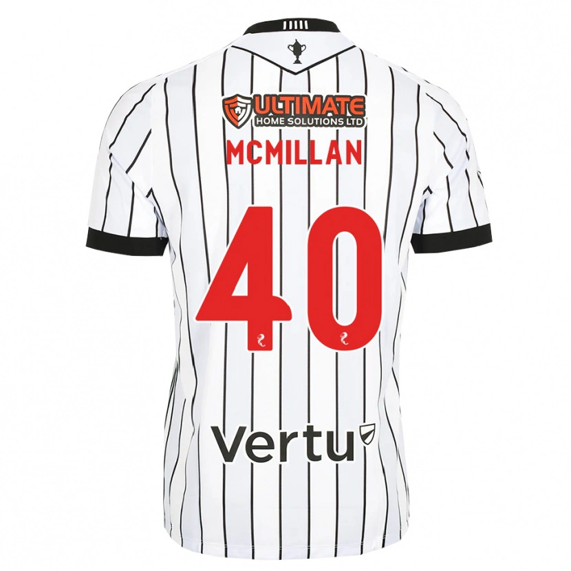 Danxen Criança Camisola Caiden Mcmillan #40 Branco Preto Vermelho Principal 2026/27 Camisa Brasil