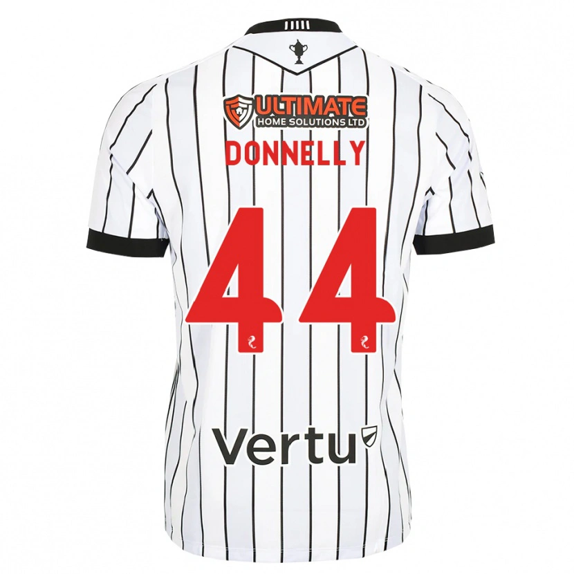 Danxen Criança Camisola Liam Donnelly #44 Branco Preto Vermelho Principal 2026/27 Camisa Brasil