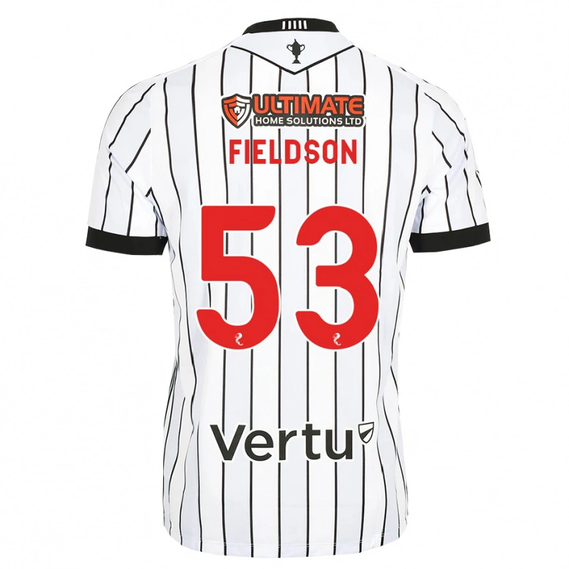 Danxen Criança Camisola Henry Fieldson #53 Branco Preto Vermelho Principal 2026/27 Camisa Brasil