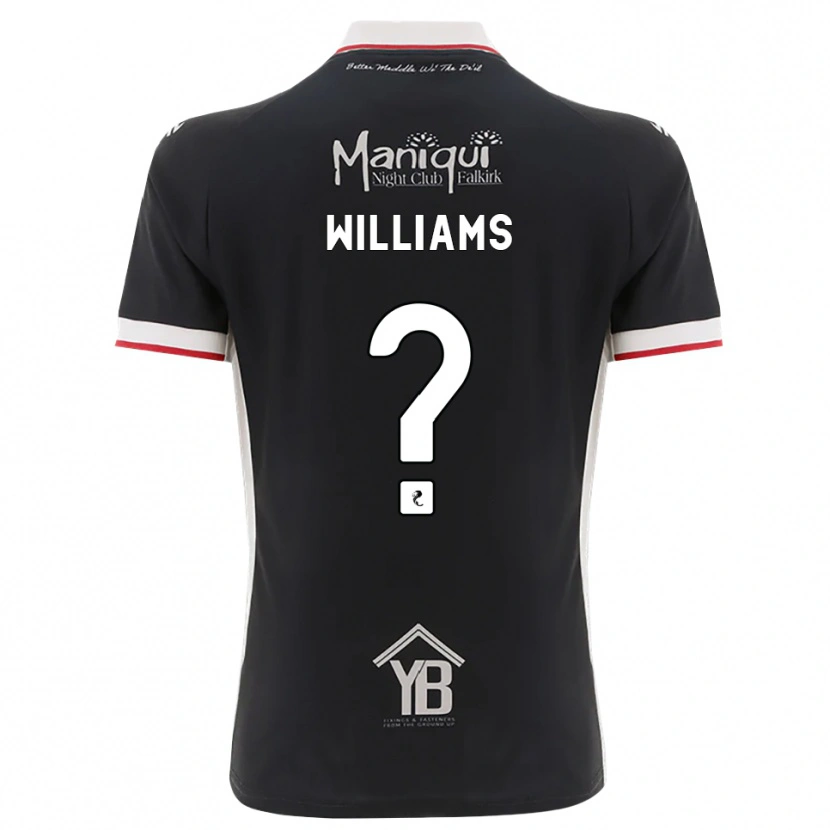 Danxen Criança Camisola Cerys Williams #0 Preto Branco Vermelho Principal 2026/27 Camisa Brasil