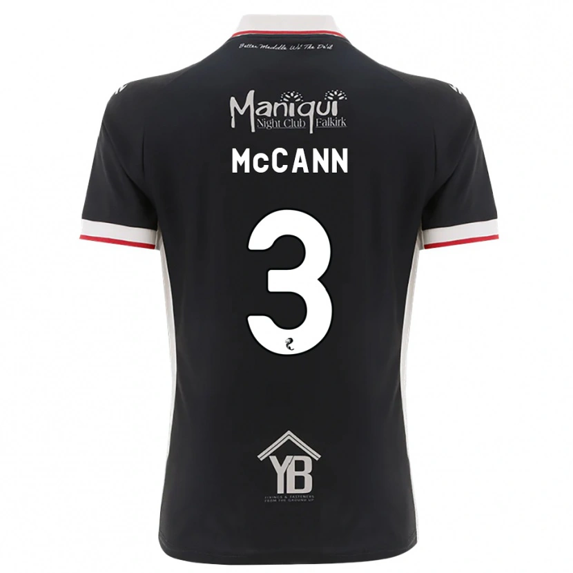 Danxen Criança Camisola Leon Mccann #3 Preto Branco Vermelho Principal 2026/27 Camisa Brasil