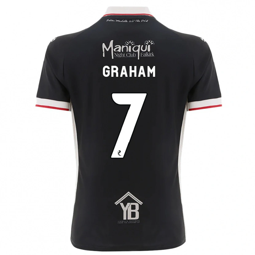 Danxen Criança Camisola Brian Graham #7 Preto Branco Vermelho Principal 2026/27 Camisa Brasil