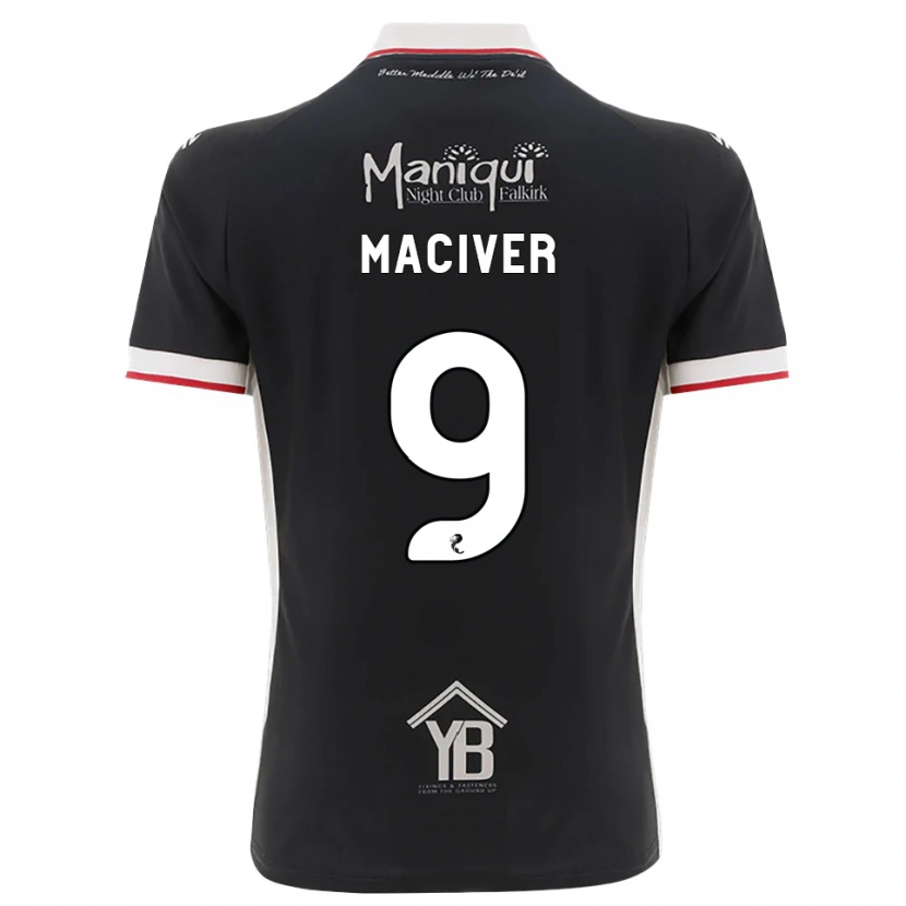 Danxen Criança Camisola Ross Maciver #9 Preto Branco Vermelho Principal 2026/27 Camisa Brasil