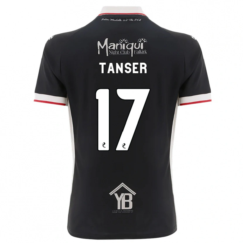 Danxen Criança Camisola Scott Tanser #17 Preto Branco Vermelho Principal 2026/27 Camisa Brasil