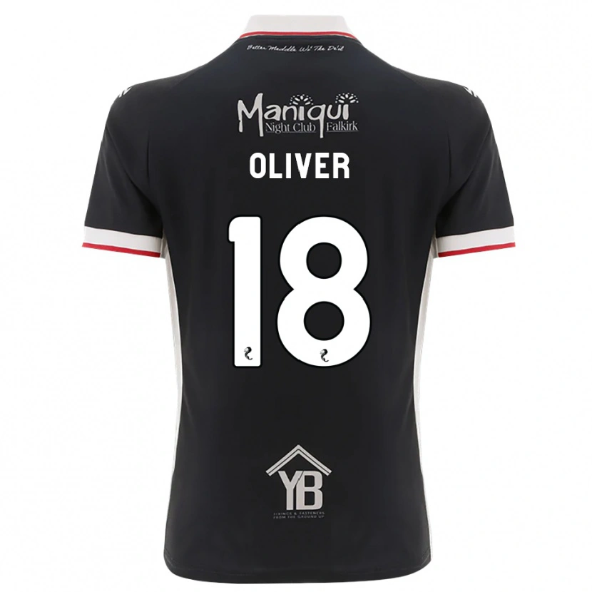 Danxen Criança Camisola Gary Oliver #18 Preto Branco Vermelho Principal 2026/27 Camisa Brasil