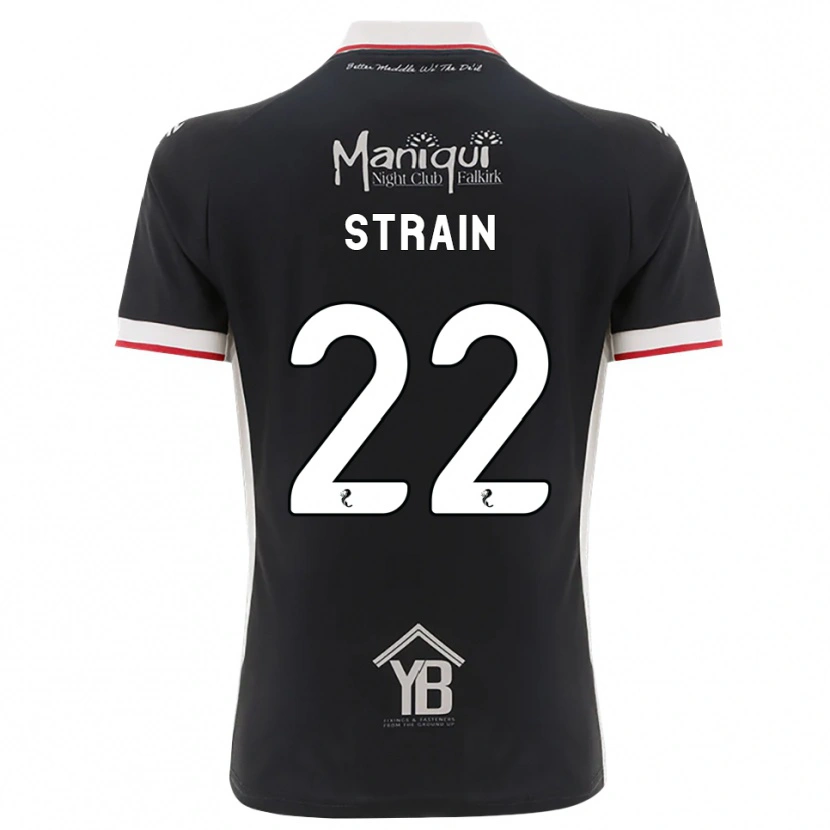 Danxen Criança Camisola Ryan Strain #22 Preto Branco Vermelho Principal 2026/27 Camisa Brasil
