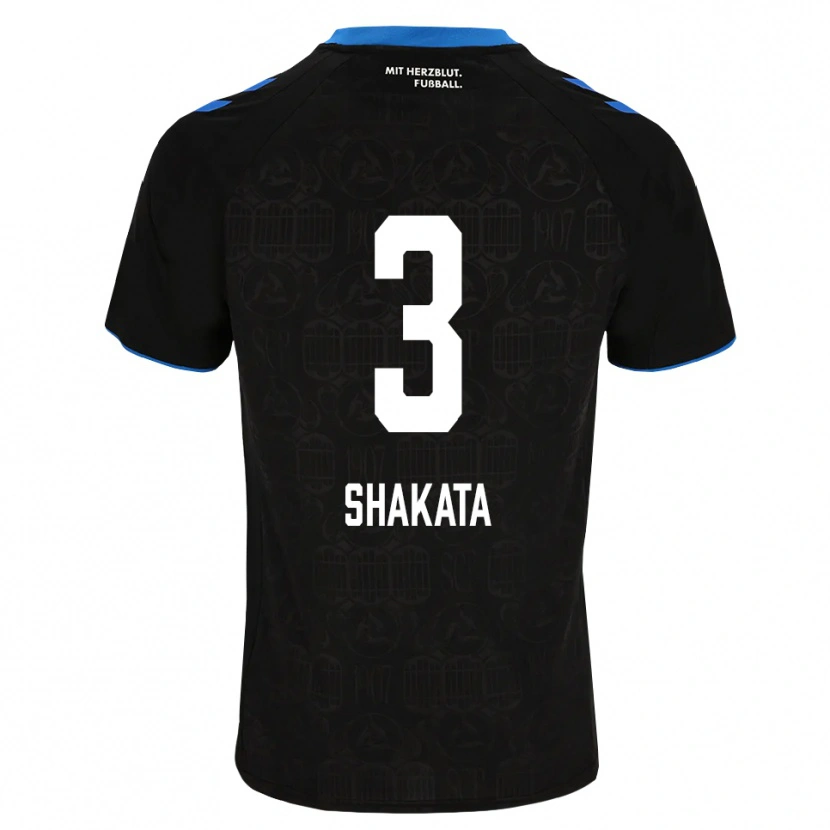 Danxen Criança Camisola Haruto Shakata #3 Preto Branco Vermelho Principal 2026/27 Camisa Brasil