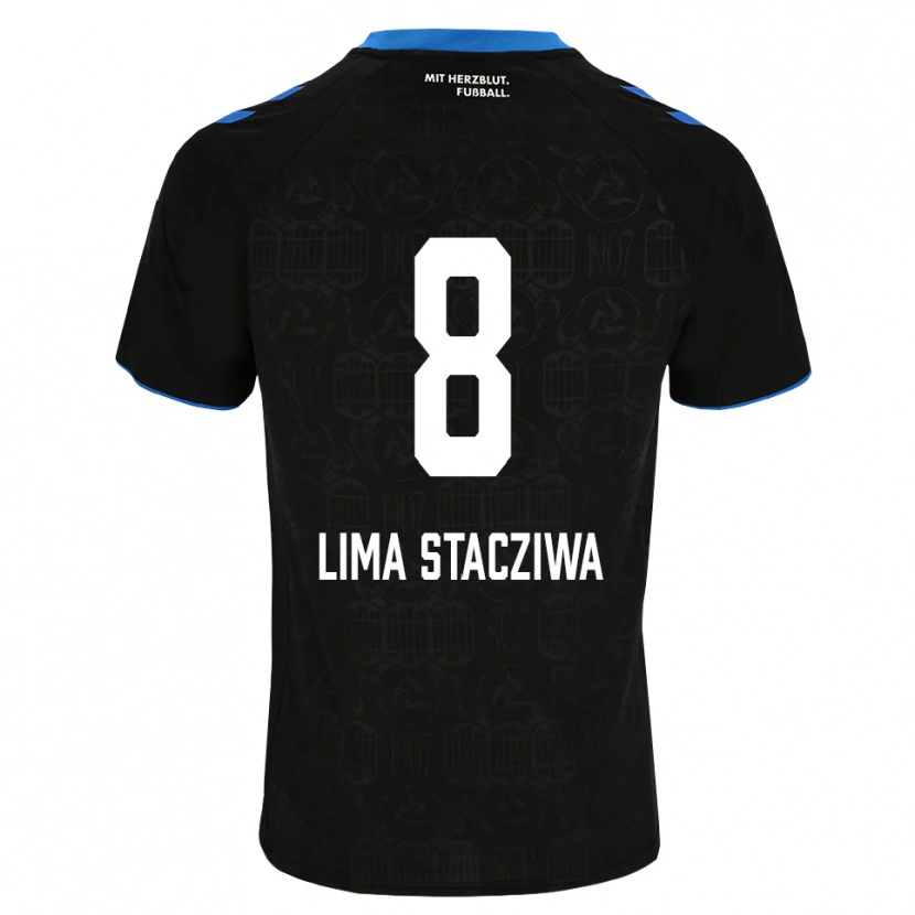 Danxen Criança Camisola Neo Lima Stacziwa #8 Preto Branco Vermelho Principal 2026/27 Camisa Brasil