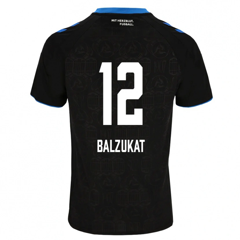 Danxen Criança Camisola Jens Balzukat #12 Preto Branco Vermelho Principal 2026/27 Camisa Brasil