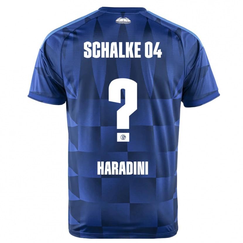 Danxen Criança Camisola Hassan Haradini #0 Azul Escuro Amarelo Branco Principal 2026/27 Camisa Brasil