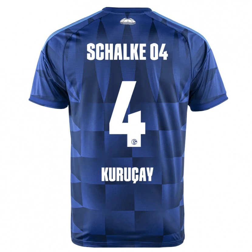 Danxen Criança Camisola Hasan Kuruçay #4 Azul Escuro Amarelo Branco Principal 2026/27 Camisa Brasil