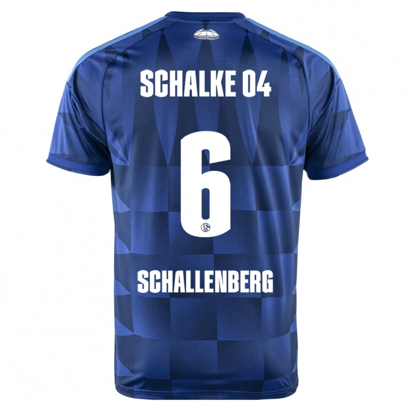 Danxen Criança Camisola Ron Schallenberg #6 Azul Escuro Amarelo Branco Principal 2026/27 Camisa Brasil