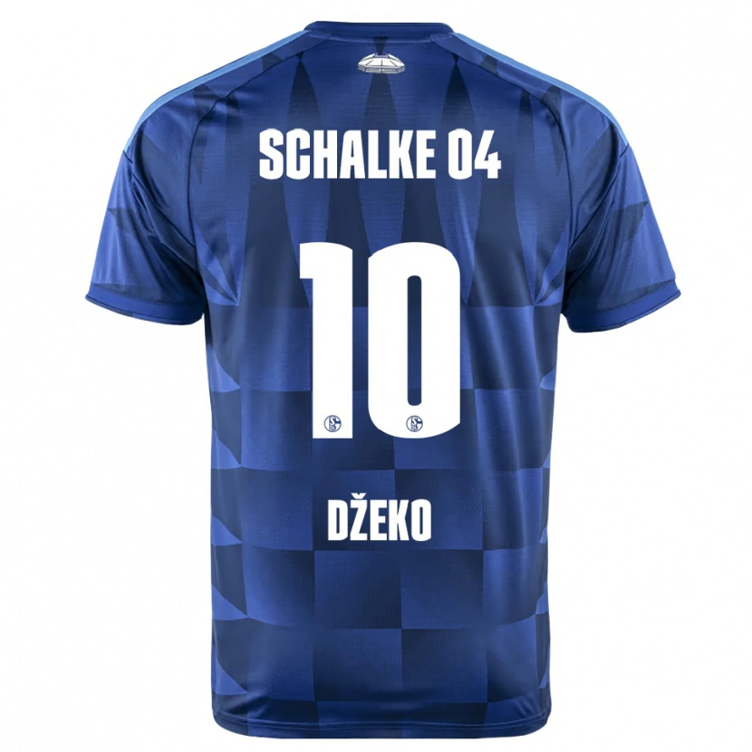 Danxen Criança Camisola Edin Dzeko #10 Azul Escuro Amarelo Branco Principal 2026/27 Camisa Brasil