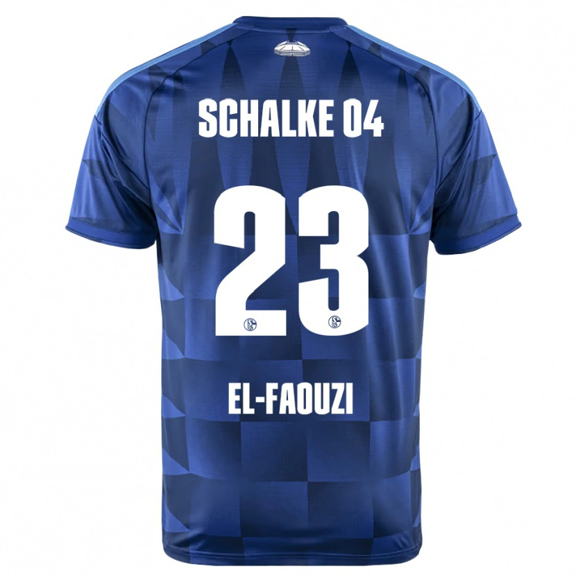 Danxen Criança Camisola Soufiane El-Faouzi #23 Azul Escuro Amarelo Branco Principal 2026/27 Camisa Brasil