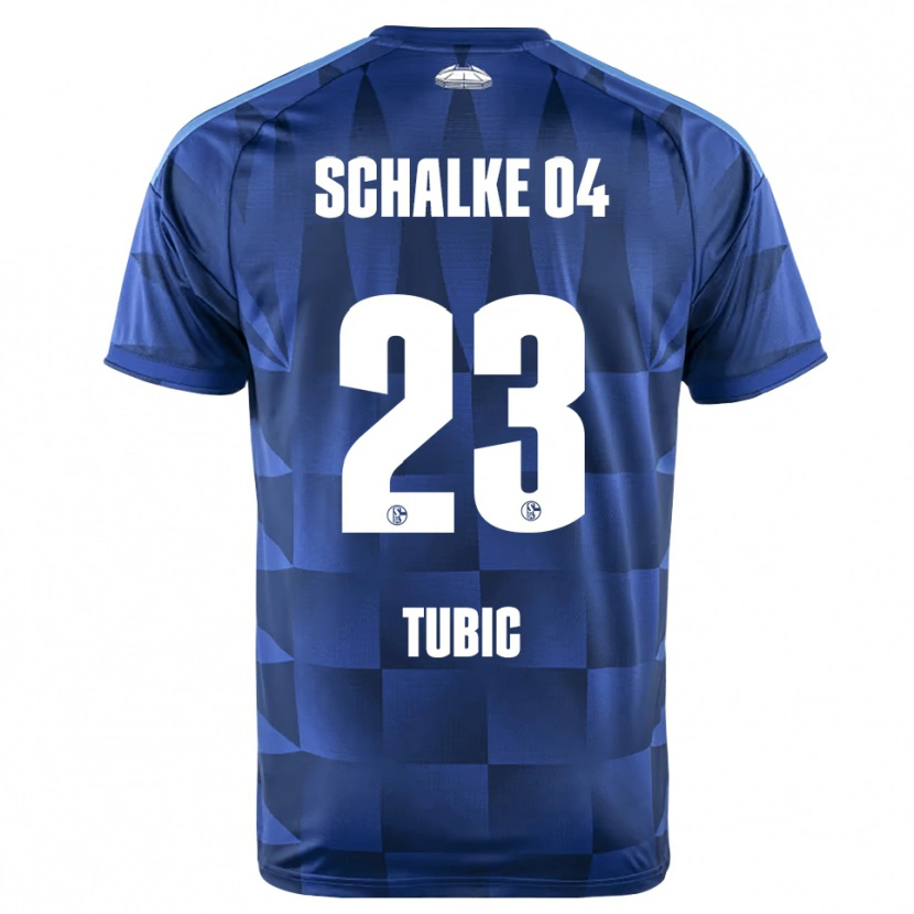 Danxen Criança Camisola Malik Tubic #23 Azul Escuro Amarelo Branco Principal 2026/27 Camisa Brasil