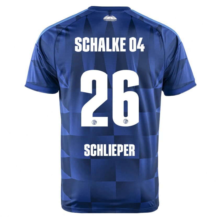 Danxen Criança Camisola Ben Schlieper #26 Azul Escuro Amarelo Branco Principal 2026/27 Camisa Brasil