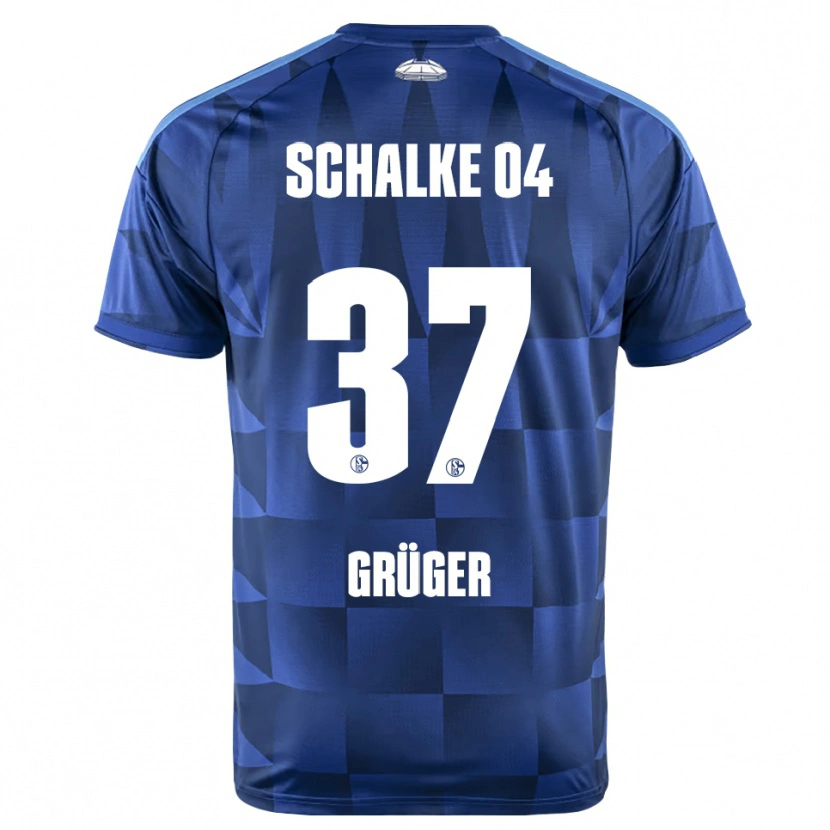 Danxen Criança Camisola Max Grüger #37 Azul Escuro Amarelo Branco Principal 2026/27 Camisa Brasil