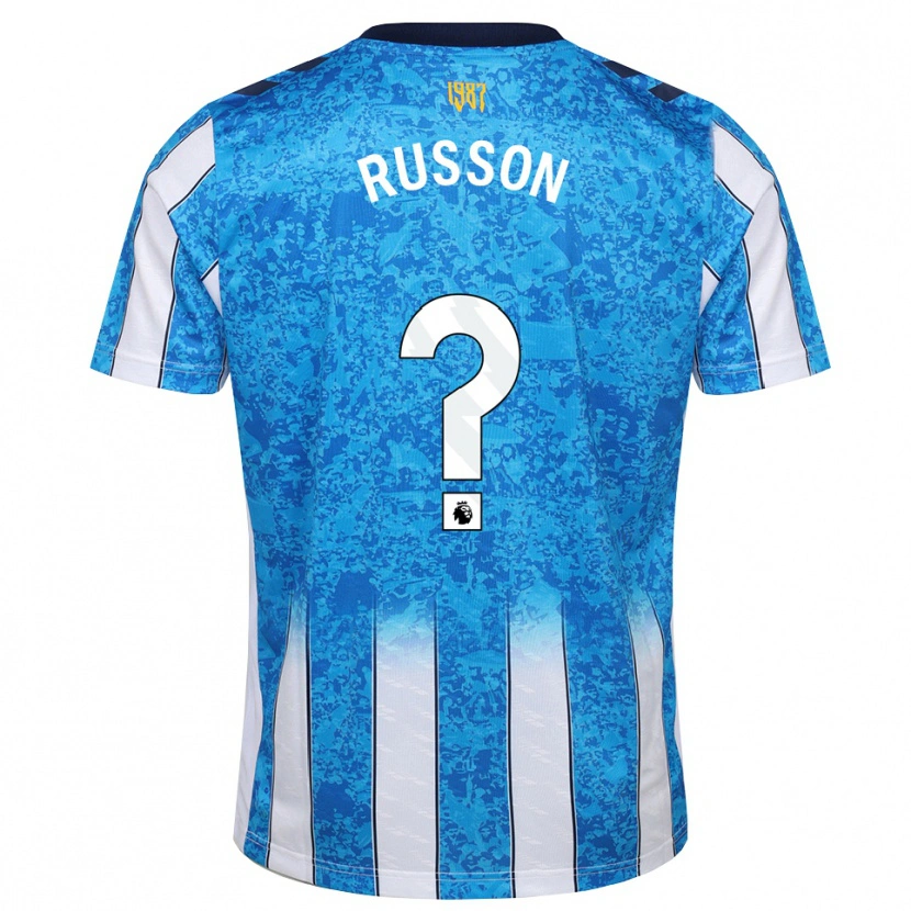 Danxen Criança Camisola Will Russon #0 Branco Azul Laranja Principal 2026/27 Camisa Brasil