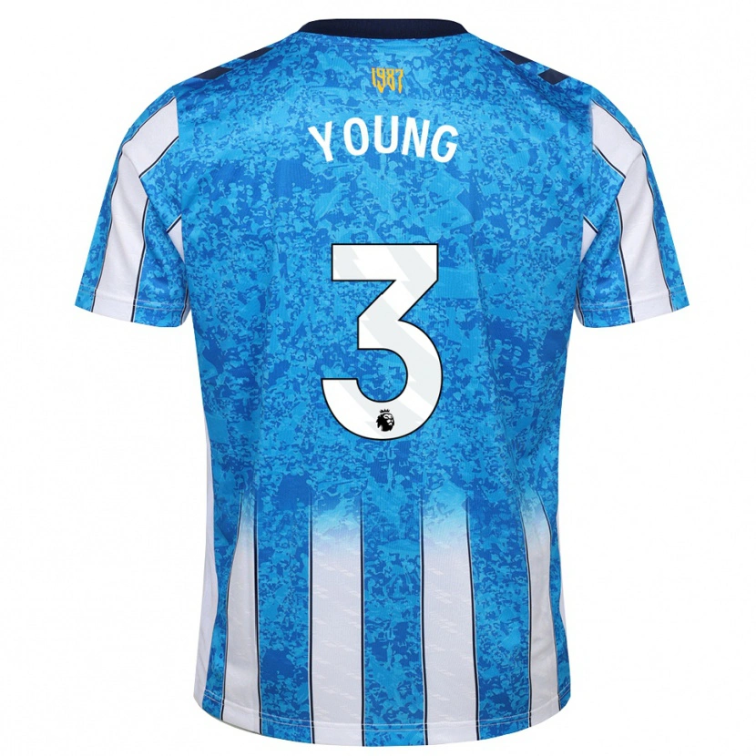 Danxen Criança Camisola Shay Young #3 Branco Azul Laranja Principal 2026/27 Camisa Brasil