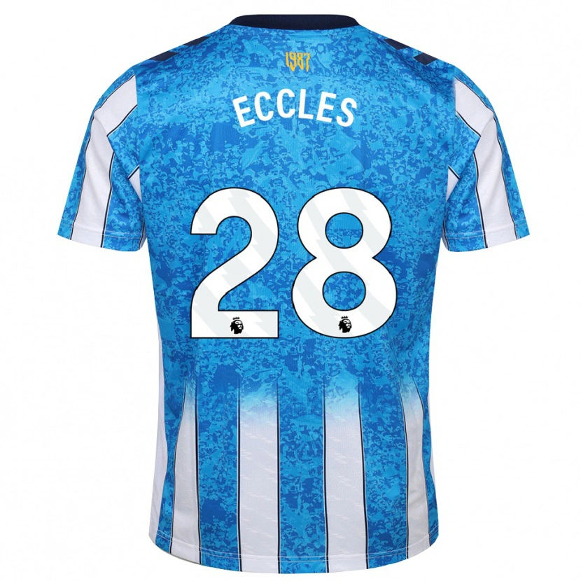 Danxen Criança Camisola Josh Eccles #28 Branco Azul Laranja Principal 2026/27 Camisa Brasil