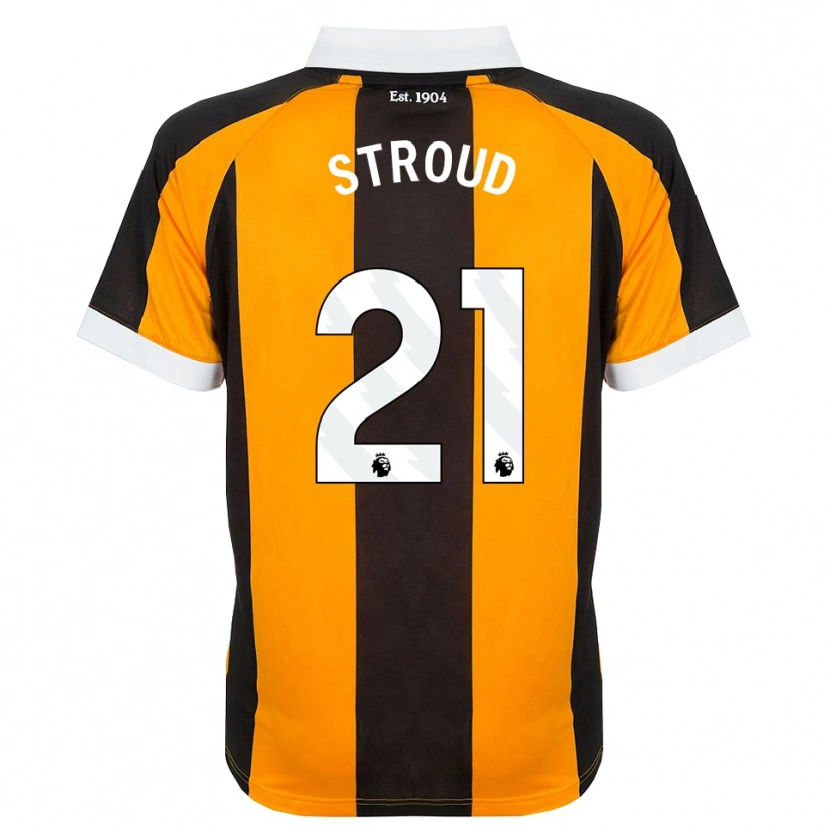 Danxen Criança Camisola Elliot Stroud #21 Laranja Preto Branco Principal 2026/27 Camisa Brasil