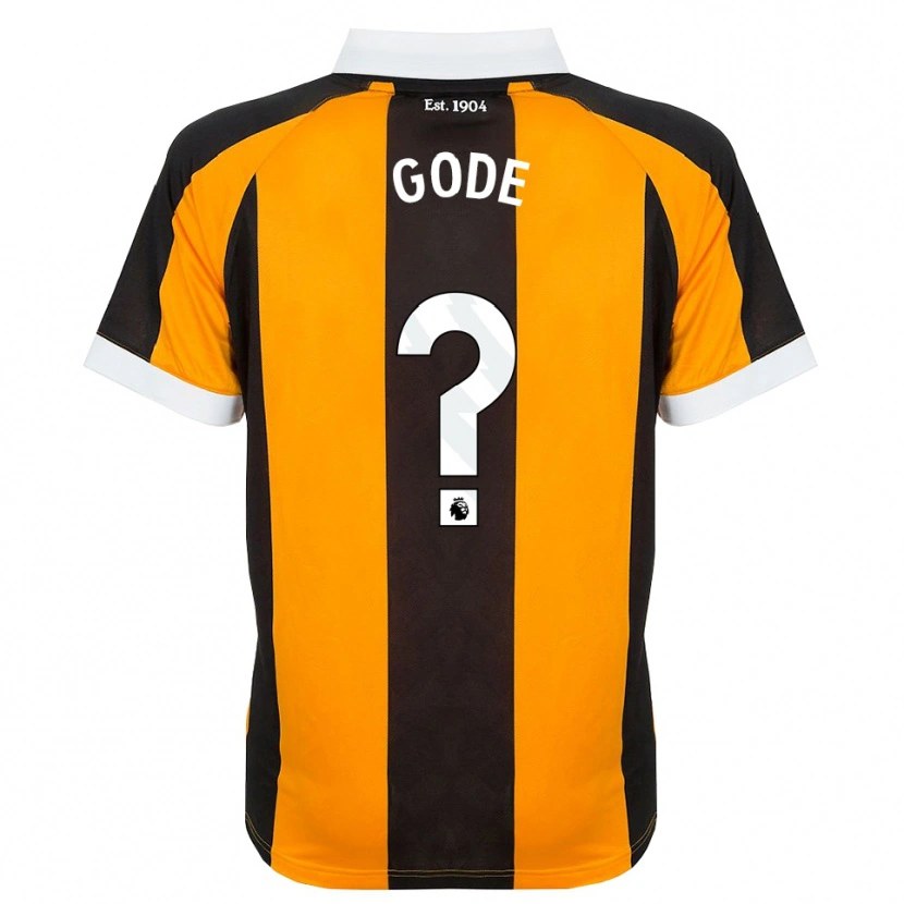 Danxen Criança Camisola Ted Gode #0 Laranja Preto Branco Principal 2026/27 Camisa Brasil