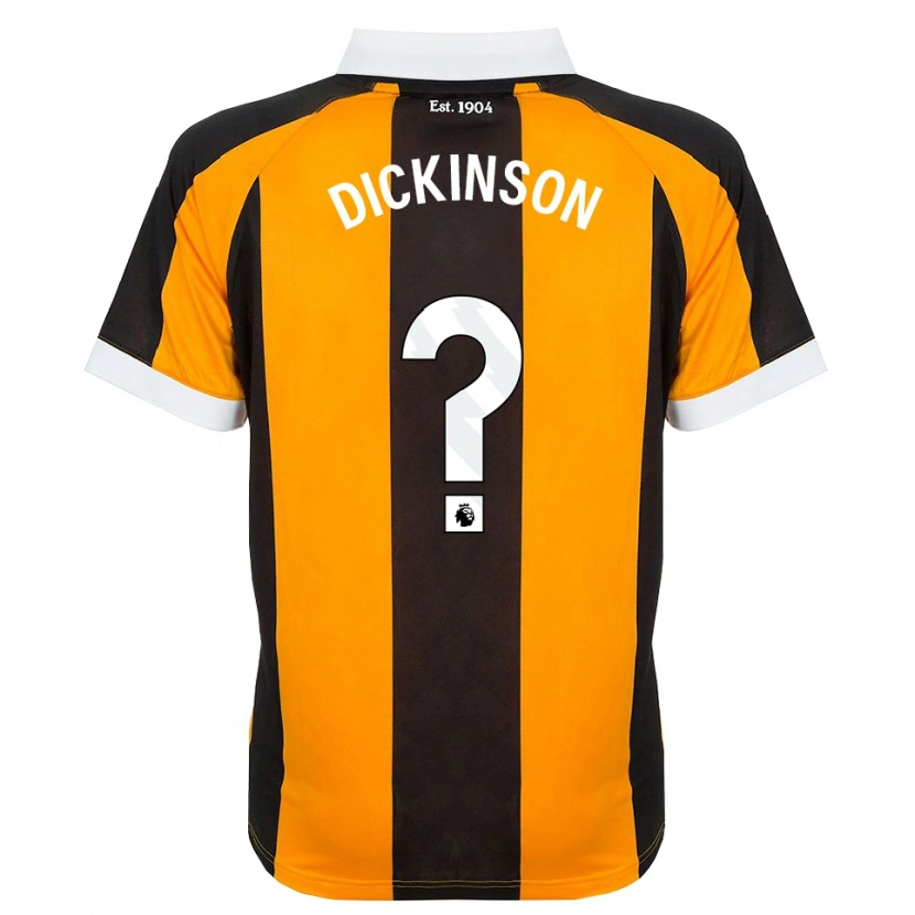 Danxen Criança Camisola George Dickinson #0 Laranja Preto Branco Principal 2026/27 Camisa Brasil