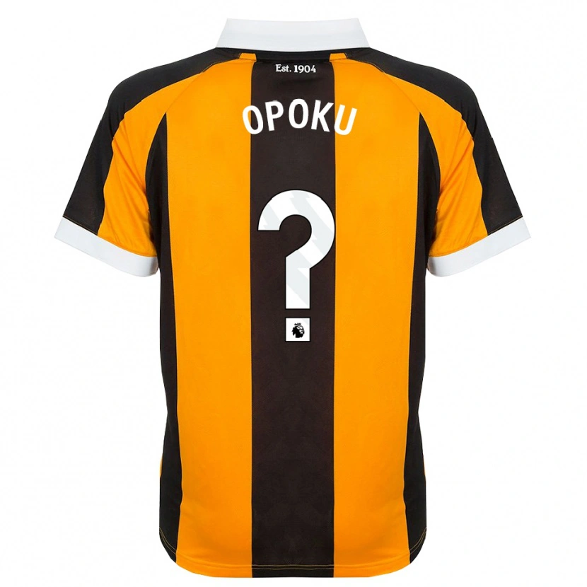 Danxen Criança Camisola Sam Opoku #0 Laranja Preto Branco Principal 2026/27 Camisa Brasil