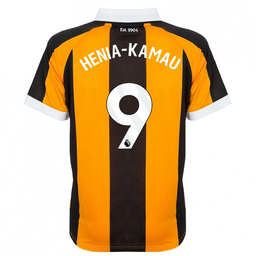 Danxen Criança Camisola Sammy Henia-Kamau #9 Laranja Preto Branco Principal 2026/27 Camisa Brasil