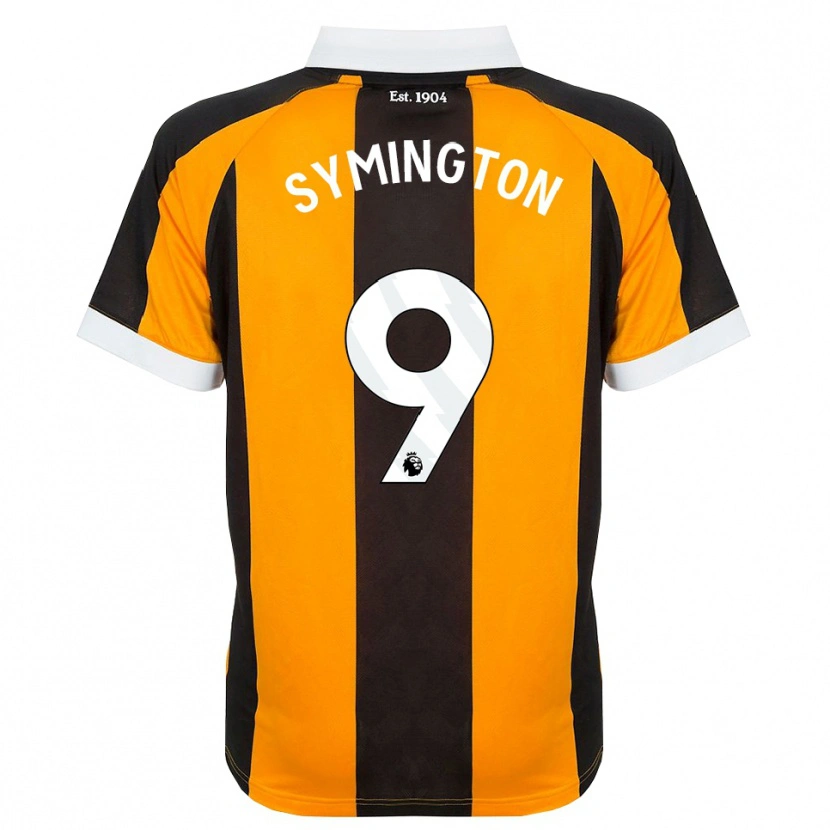 Danxen Criança Camisola Jo Symington #9 Laranja Preto Branco Principal 2026/27 Camisa Brasil