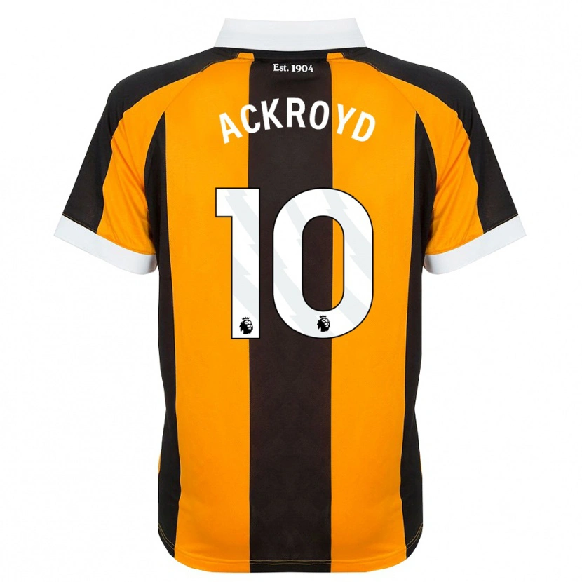 Danxen Criança Camisola Rachael Ackroyd #10 Laranja Preto Branco Principal 2026/27 Camisa Brasil