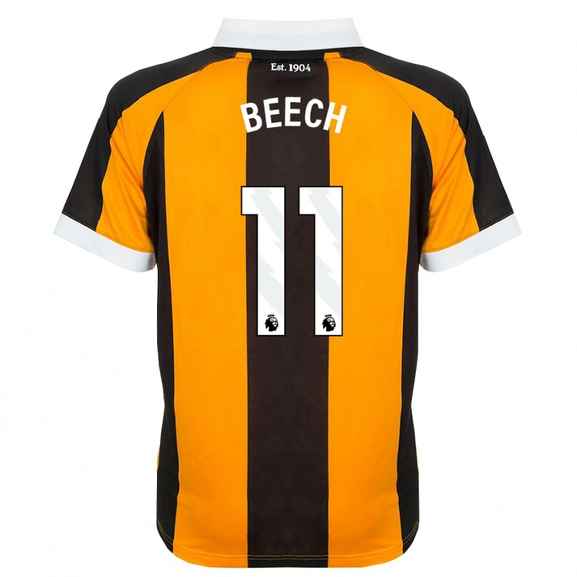 Danxen Criança Camisola Rebecca Beech #11 Laranja Preto Branco Principal 2026/27 Camisa Brasil