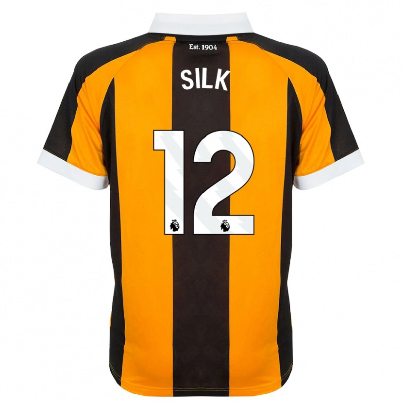 Danxen Criança Camisola Reuben Silk #12 Laranja Preto Branco Principal 2026/27 Camisa Brasil