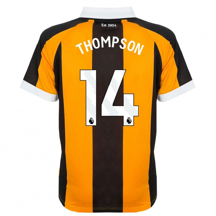 Danxen Criança Camisola Katie Thompson #14 Laranja Preto Branco Principal 2026/27 Camisa Brasil