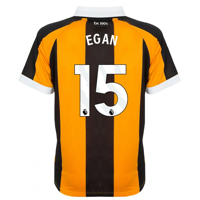 Danxen Criança Camisola John Egan #15 Laranja Preto Branco Principal 2026/27 Camisa Brasil