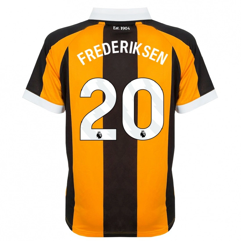 Danxen Criança Camisola Abbey Frederiksen #20 Laranja Preto Branco Principal 2026/27 Camisa Brasil
