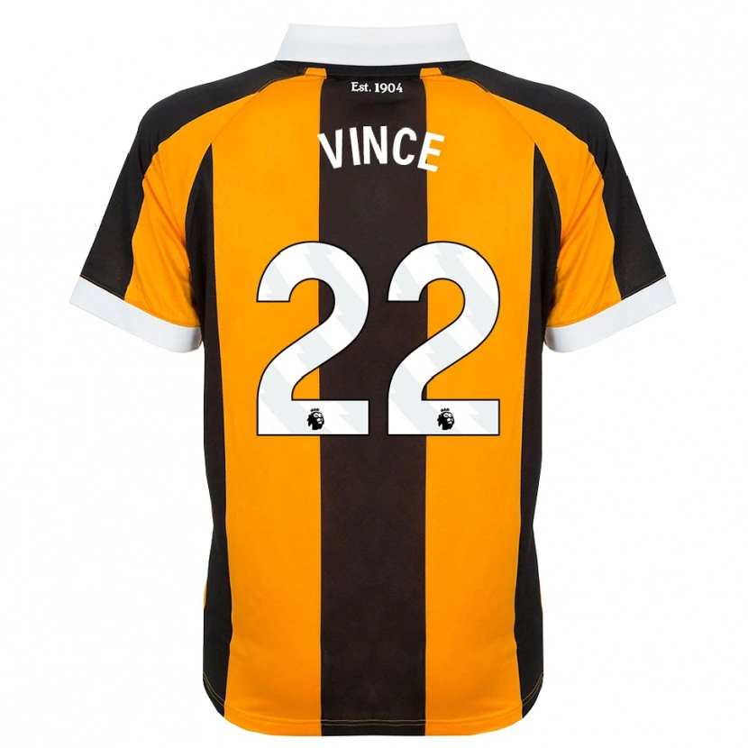 Danxen Criança Camisola Anna Vince #22 Laranja Preto Branco Principal 2026/27 Camisa Brasil