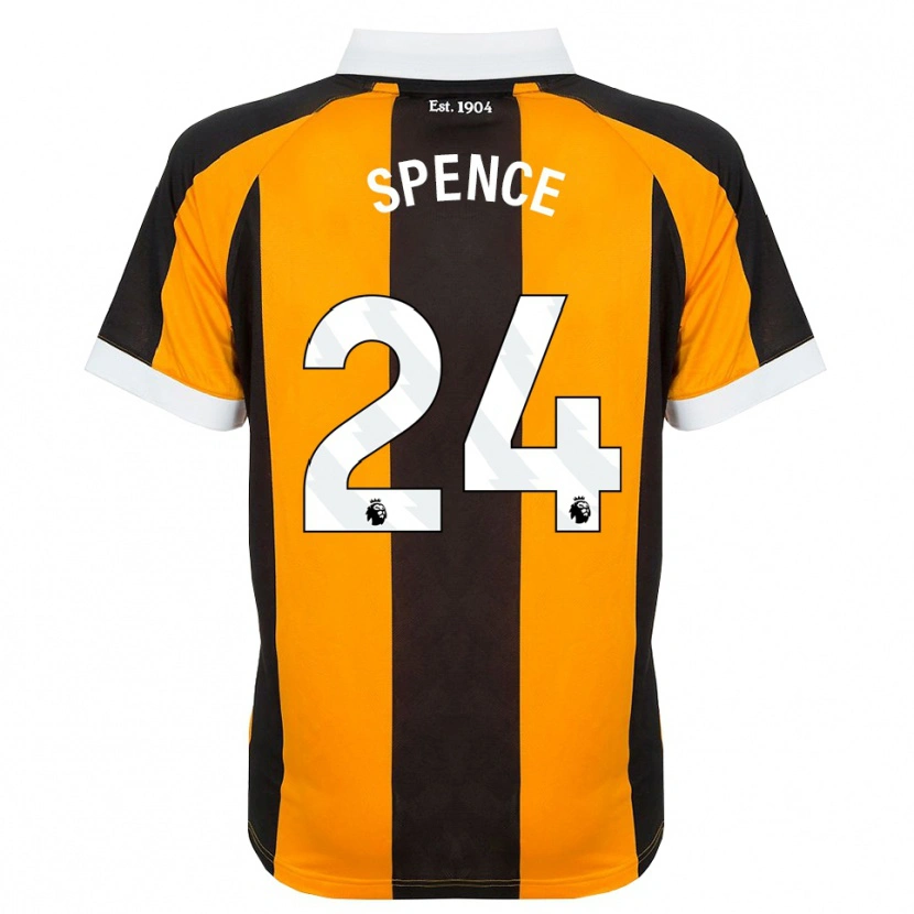 Danxen Criança Camisola Emily Spence #24 Laranja Preto Branco Principal 2026/27 Camisa Brasil