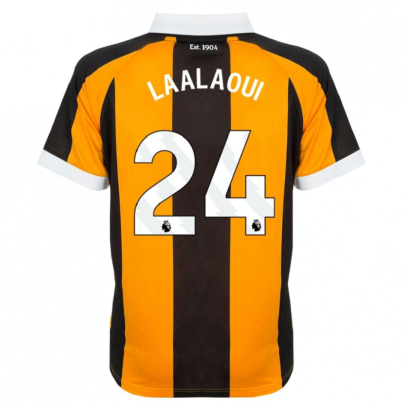 Danxen Criança Camisola Reda Laalaoui #24 Laranja Preto Branco Principal 2026/27 Camisa Brasil