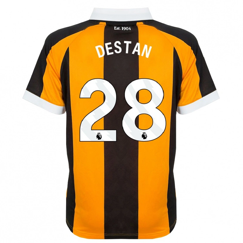 Danxen Criança Camisola Enis Destan #28 Laranja Preto Branco Principal 2026/27 Camisa Brasil
