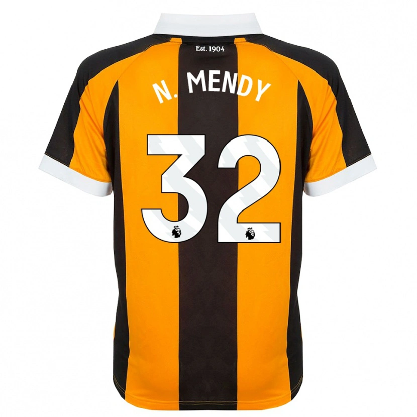 Danxen Criança Camisola Nobel Mendy #32 Laranja Preto Branco Principal 2026/27 Camisa Brasil
