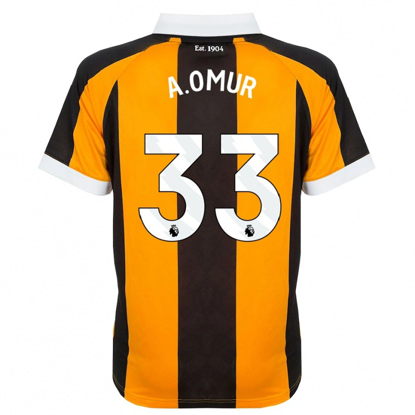 Danxen Criança Camisola Abdülkadir Ömür #33 Laranja Preto Branco Principal 2026/27 Camisa Brasil