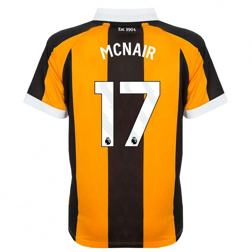 Danxen Criança Camisola Paddy Mcnair #17 Laranja Preto Branco Principal 2026/27 Camisa Brasil