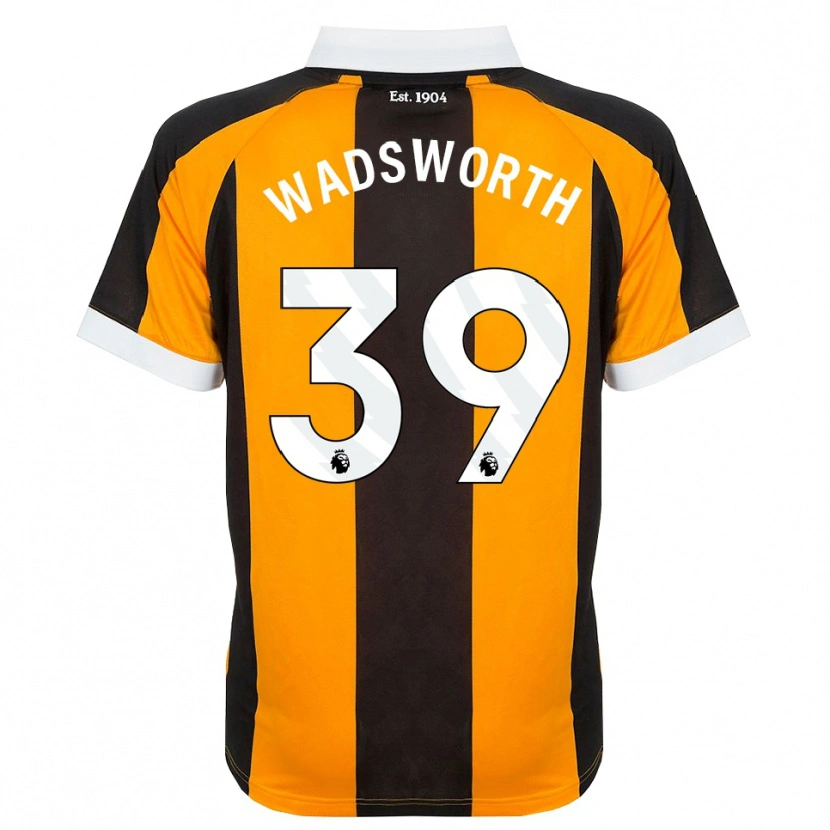 Danxen Criança Camisola Noah Wadsworth #39 Laranja Preto Branco Principal 2026/27 Camisa Brasil