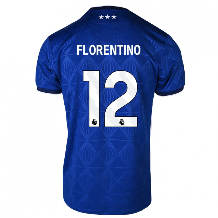 Danxen Criança Camisola Florentino Ibrain Morris Luís #12 Azul Médio Branco Vermelho Principal 2026/27 Camisa Brasil