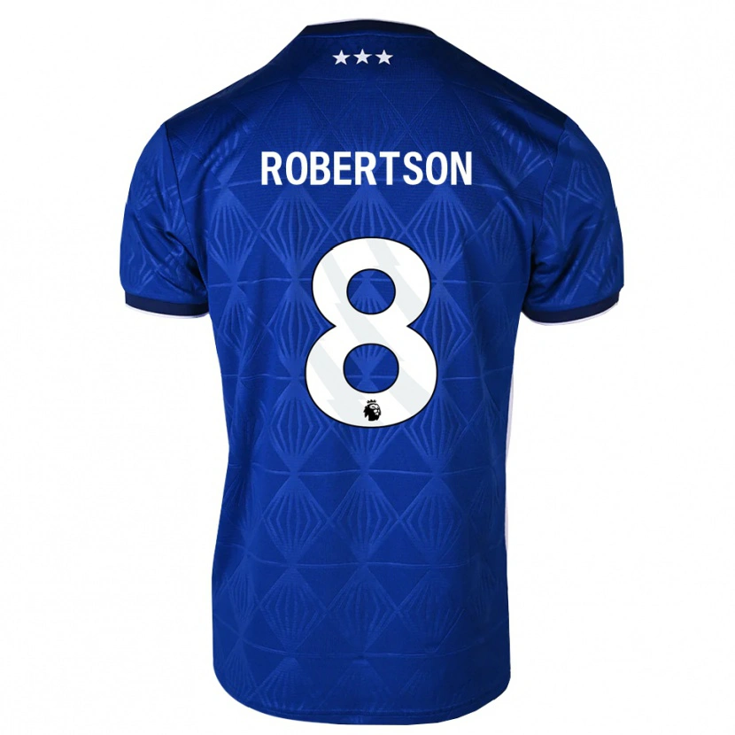 Danxen Criança Camisola Kyra Robertson #8 Azul Médio Branco Vermelho Principal 2026/27 Camisa Brasil