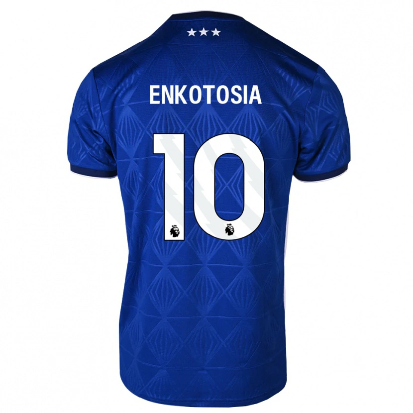 Danxen Criança Camisola Jojo Enkotosia #10 Azul Médio Branco Vermelho Principal 2026/27 Camisa Brasil
